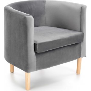 Fauteuil Seal - Velours gris