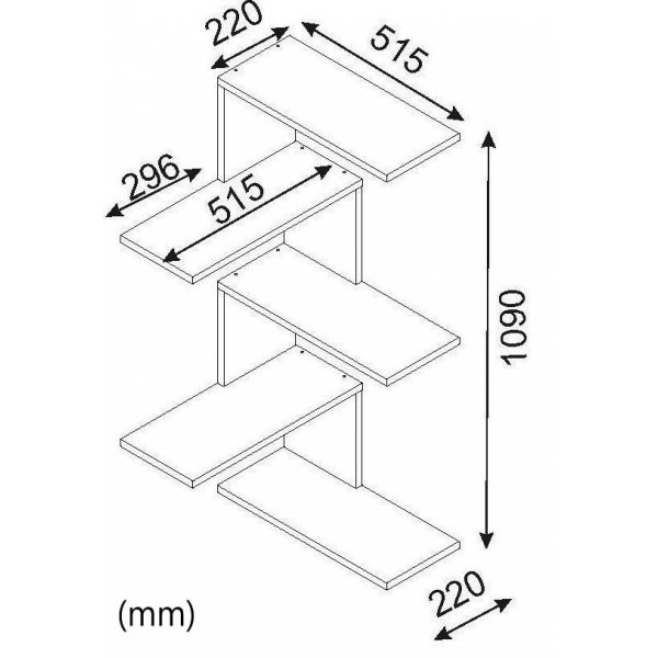 Caniko wandplank - Walnoot