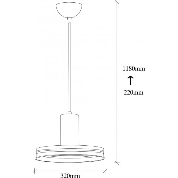 Plafonnier Dodo 2521 - Noir/cuivre Plafonnier Dodo 2521 - Noir/cuivre
