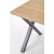 Gambon matbord med kryssben 140 cm - Ekfaner/svart