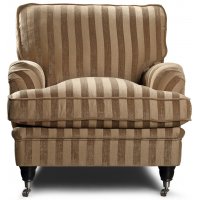 Howard Sir William Fåtölj (Dun) - Mobus Darkbeige Stripe Howard Sir William Fåtölj (Dun) - Mobus Darkbeige Stripe