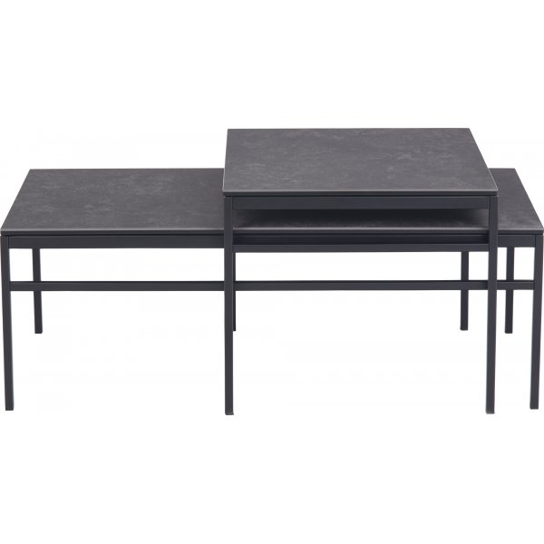 Table de paris Exeter 55x50 | 100x50cm - Noir Table de paris Exeter 55x50 | 100x50cm - Noir