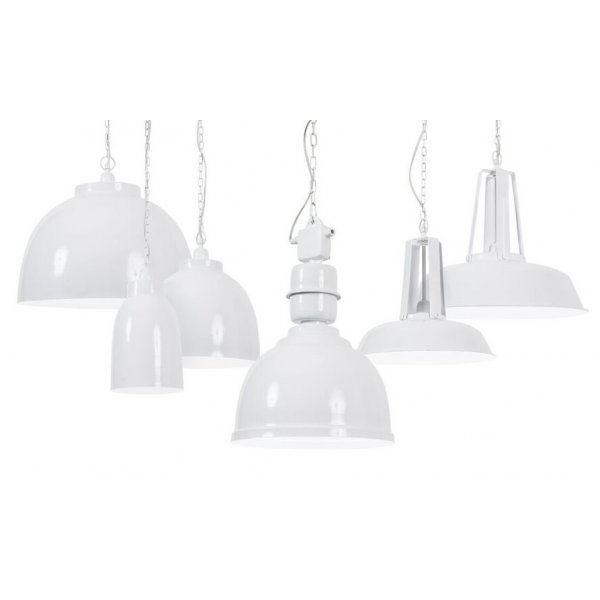 Taklampa Ø45 cm vitackad metall Taklampa Ø45 cm vitackad metall