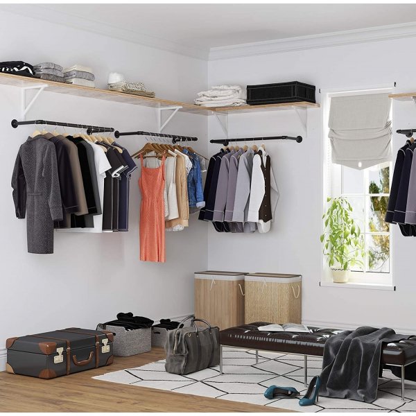 Klädstång bredd 92 cm - Svart Klädstång bredd 92 cm - Svart