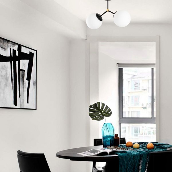 Damar taklampa 6331 - Svart/vit Damar taklampa 6331 - Svart/vit