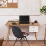 Balbina skrivbord 120x60 cm - Furu/vit