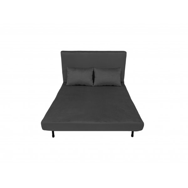 Bäddsoffa Helsingborg – Mörkgrå sammet | 193 cm Bäddsoffa Helsingborg – Mörkgrå sammet | 193 cm