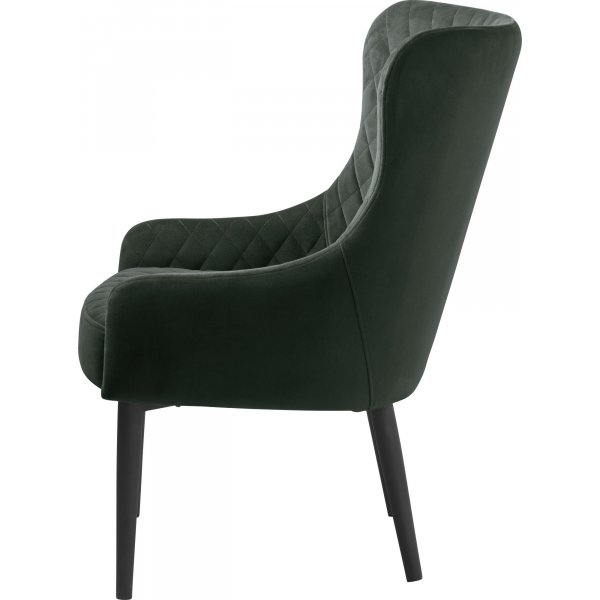 Fauteuil Baldor Lounge en velours vert