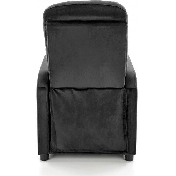 Fauteuil inclinable Gunvor en velours noir Fauteuil inclinable Gunvor en velours noir