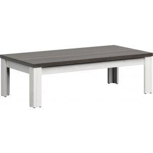 Hesen salontafel 130 x 65 cm - Wit/zwart