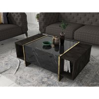 Veyron soffbord 103,8 x 60 cm - Svart/guld Veyron soffbord 103,8 x 60 cm - Svart/guld