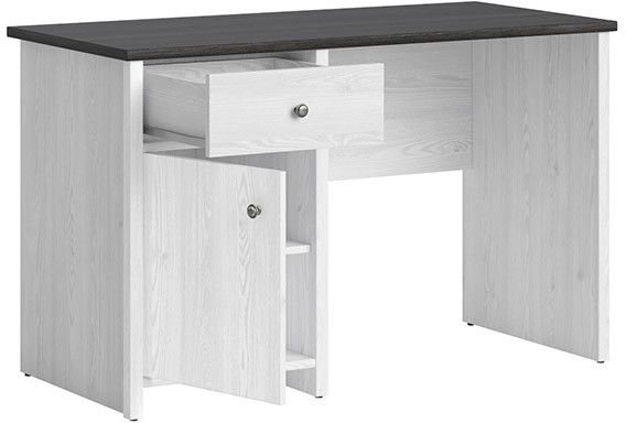 Salvador bureau 120 cm - Wit/zwart Salvador bureau 120 cm - Wit/zwart