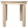 Bernardin runt matbord frlngningsbart 95-195 x 95 cm - whitewash ek