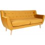 Monte 3-sits soffa - Gul/bok
