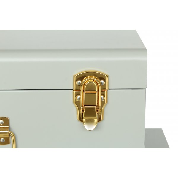 Matteus vintage Koffert set - Ljusgr� / M�ssing