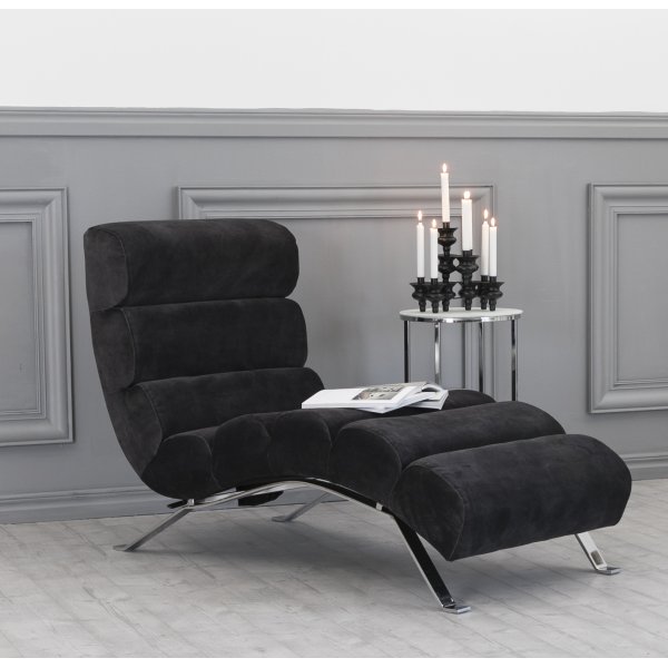 Fällfors ställbar vilofåtölj - Antracit sammet Fällfors ställbar vilofåtölj - Antracit sammet