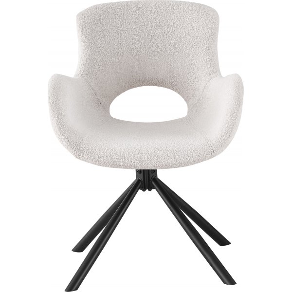 Chaise de salle à manger Amorim Offwhite boucle Chaise de salle à manger Amorim Offwhite boucle