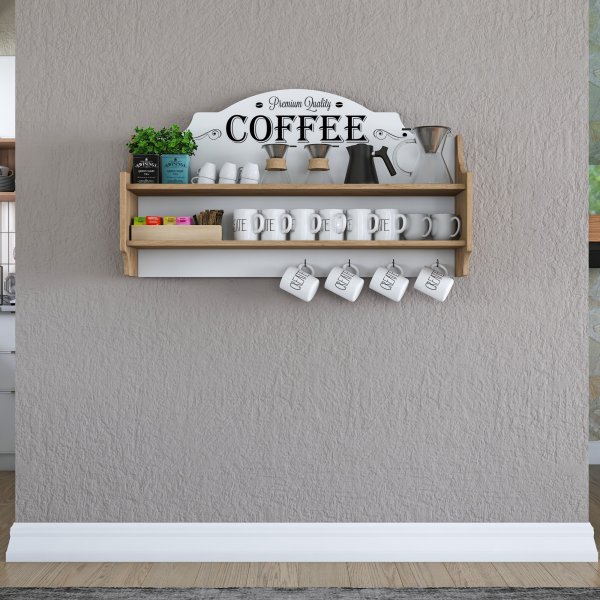 Etagère Jericho 137 - Noyer/blanc Etagère Jericho 137 - Noyer/blanc