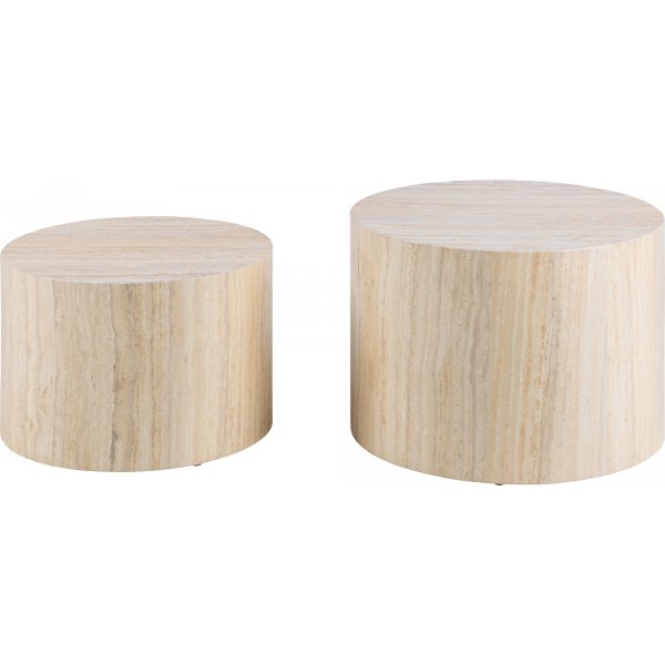 Table basse Dice Ø50/58 cm - Beige Table basse Dice Ø50/58 cm - Beige