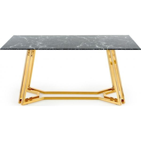 Table  manger Juke 160x90 cm - Marbre noir/or