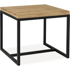 Table basse Maleah 60 x 60 cm - Chne/noir