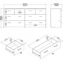 Space byr med 8 ldor - Ek/vit
