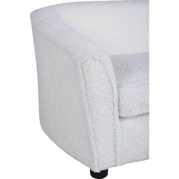 Canap enfant Moon - Teddy blanc