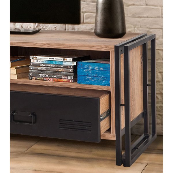 Cosmo Yvette TV-b�nk - Furu/svart