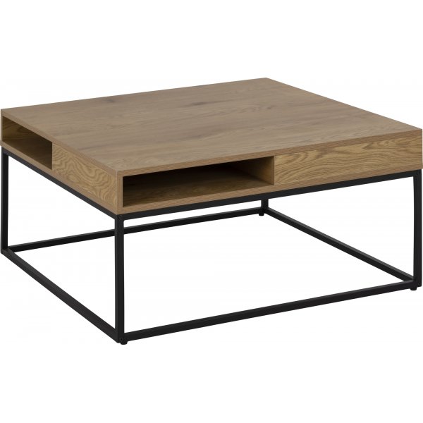 Table basse Willford 80 x 80 cm - Chne/noir