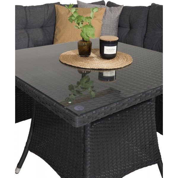 Groupe de canapés d\\\'angle Watford - Noir/gris Groupe de canapés d\\\'angle Watford - Noir/gris