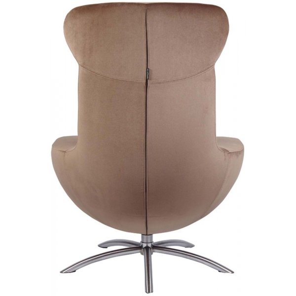 Hjellegjerde Baloo fåtölj - Brun/borstat stål Hjellegjerde Baloo fåtölj - Brun/borstat stål