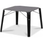 Signum fyrkantigt soffbord 60 x 60 cm - Svart/Mssing/Metall + Flckborttagare fr mbler