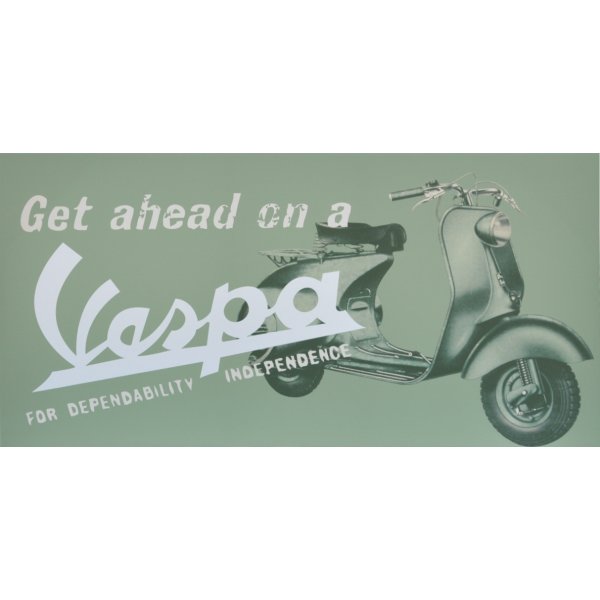 Vespa 2 Tavla 120x60 cm - (Grn)