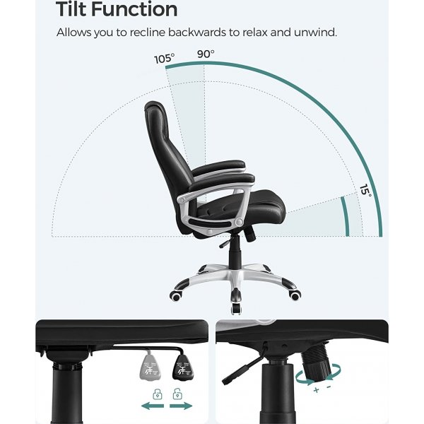 Chaise de bureau Wuhan - Noir Chaise de bureau Wuhan - Noir