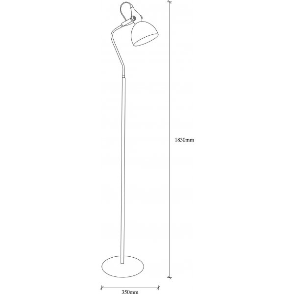 Like lampadaire 6 - Noir/dor