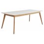 Millie frlngningsbart matbord 195-245 cm - ek / vit