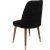 Ensemble de chaises de salle  manger Hugo - Noir/noyer/or