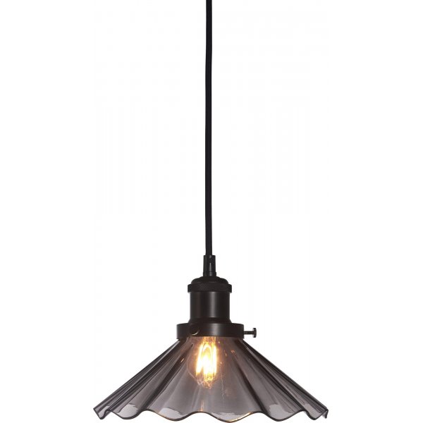 August veckad fönsterlampa - Svart - 25 cm August veckad fönsterlampa - Svart - 25 cm