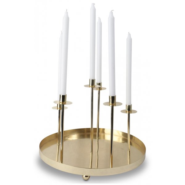 Ljusstake Myra fr 6 st ljus - Mssing