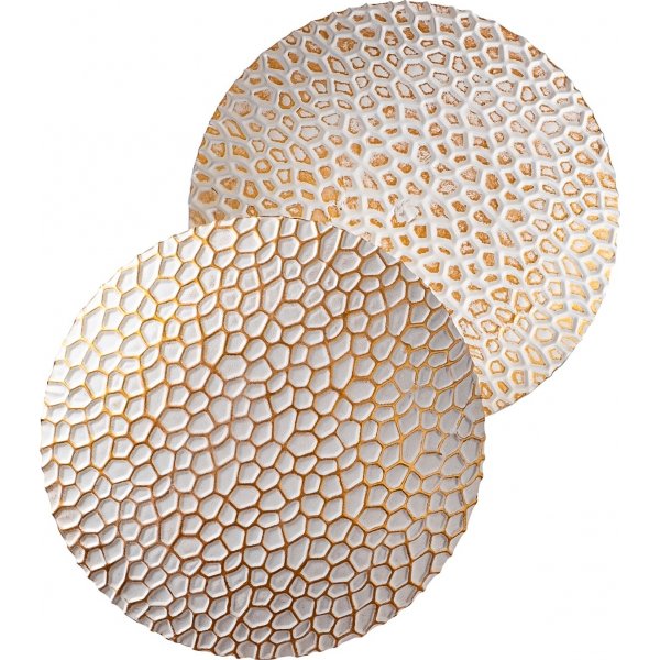 Yosma wandlamp - Wit/goud