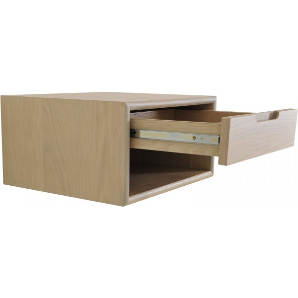 Emma wandhangend nachtkastje - Naturel