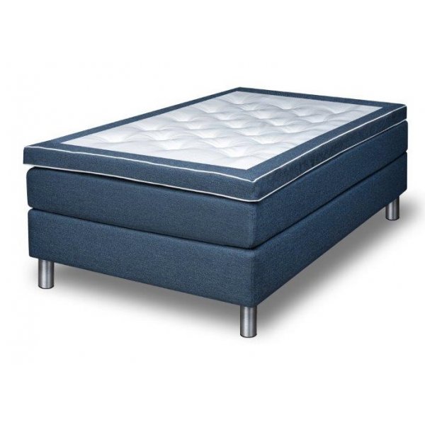 Hilton kontinentals�ng med 5-zons pocketsystem - Navyblue s�ng 120x200 cm