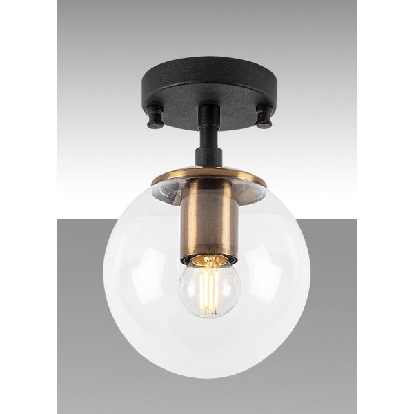 Plafonnier Atlas 10205 - Noir/antique