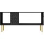 Bullet soffbord 92 x 50 cm - Svart/guld
