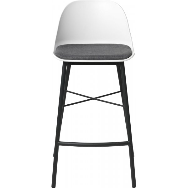 Tabouret de bar Drake blanc avec coussin d\\\'assise SH68 cm Tabouret de bar Drake blanc avec coussin d\\\'assise SH68 cm
