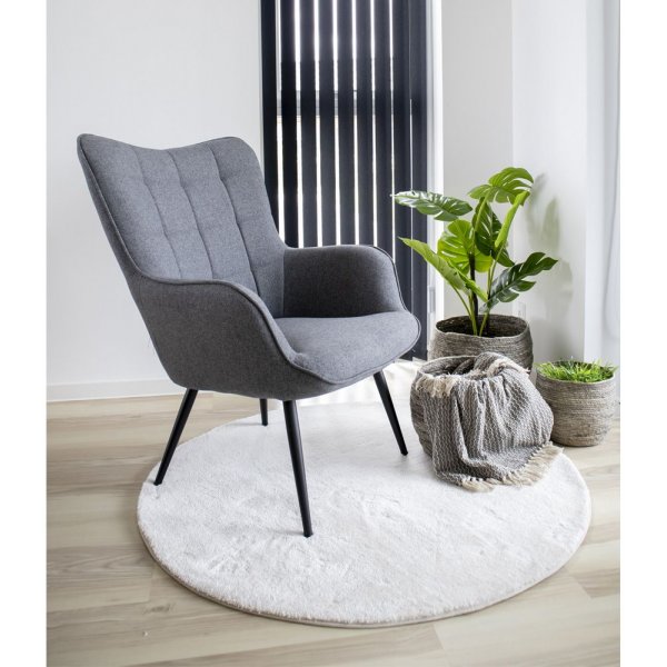 Glasgow F�t�lj - Gr�/svart