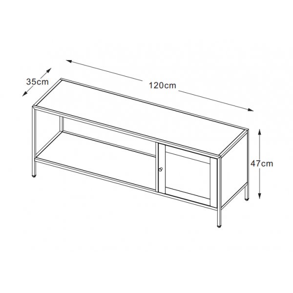 Meuble TV noir Billy Meuble TV noir Billy