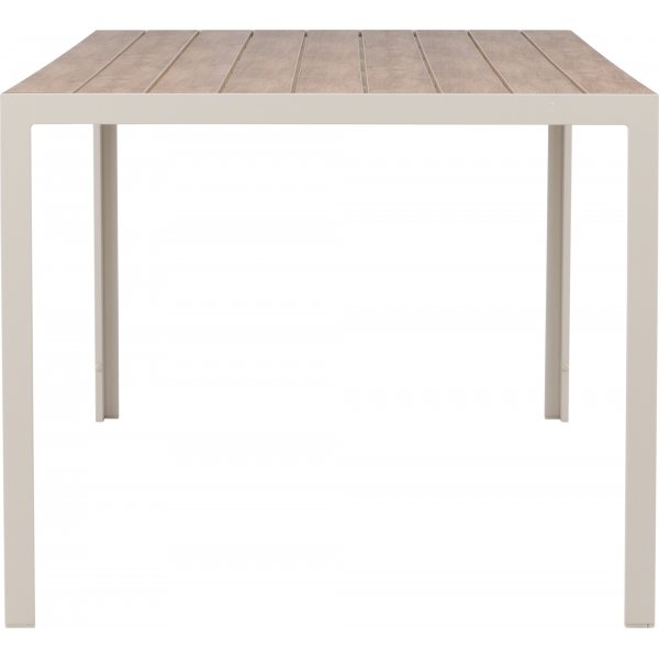 Utebord 205 x 90 cm beige / Teaklook - Copacabana + Rengöringsmedel för utemöbler Utebord 205 x 90 cm beige / Teaklook - Copacabana + Rengöringsmedel för utemöbler