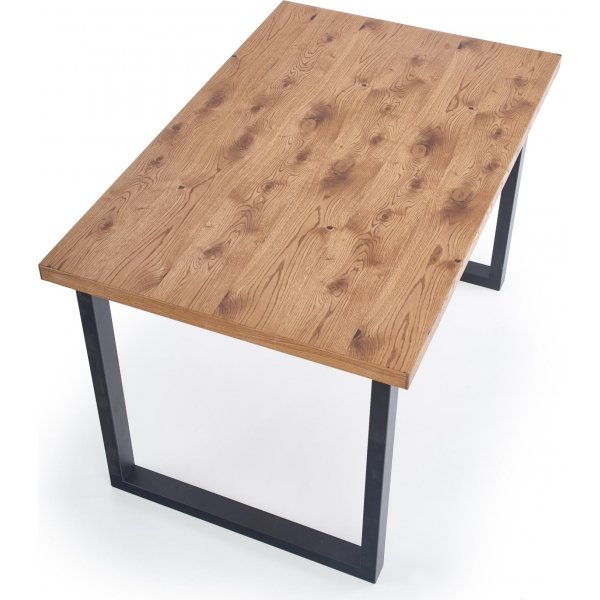 Table  manger Apollo 126-206 cm - Chne/noir