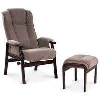 Olav fåtölj med pall justerbart ryggstöd - Beige Becca 20 Olav fåtölj med pall justerbart ryggstöd - Beige Becca 20